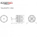 Tarot  RC TL380A25 3215 920KV Motor 380 420 Series Helicopter Motor